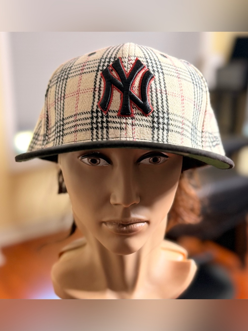 Gorgeous Rare New York Yankees Plaid Cap!!!